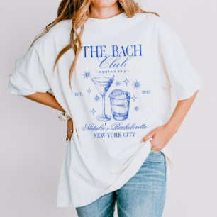 Cocktails Club Junggeselinnen-Abschied Blue Tri-Blend Shirt