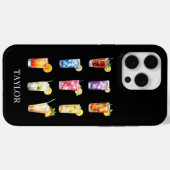 Cocktails Cocktails Cocktails Monogrammed Case-Mate iPhone Hülle (Rückseite (Horizontal))