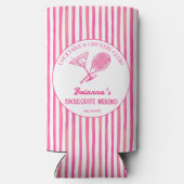 Cocktails Country Clubs Tennis Bachelorette Gefall Selters Dosenkühler (Rückseite)