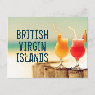 Cocktails der britischen Jungfrau Postkarte