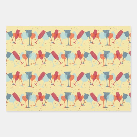 Cocktails Design Geschenkpapier Set (Vorderseite 2)