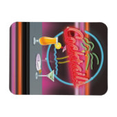 Cocktails Diskothek Bar mit Getränken Magnet (Horizontal)