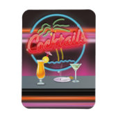 Cocktails Diskothek Bar mit Getränken Magnet (Vertikal)