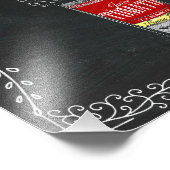 Cocktails Drink Chalkboard Zeichen Fotodruck (Ecke)