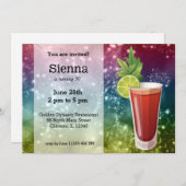 Cocktails Einladung (Vorne/Hinten)