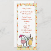 Cocktails Einladung (Vorne/Hinten)