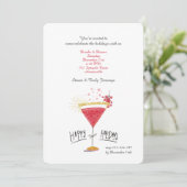 Cocktails Einladung (Stehend Vorderseite)