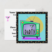 Cocktails Einladung (Vorne/Hinten)