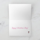 Cocktails feiern den Valentinstag Karte (Innenseite)