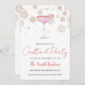 Cocktails Festliche Getränke Niedlich Einladung (Vorne/Hinten)