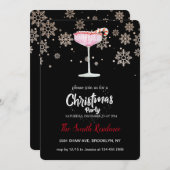 Cocktails Festliche Getränke Niedlich Einladung (Vorne/Hinten)