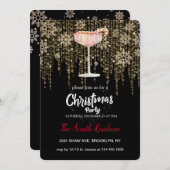 Cocktails Festliche Getränke Niedlich Einladung (Vorne/Hinten)