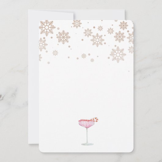 Cocktails Festliche Getränke Niedlich Einladung (Rückseite)