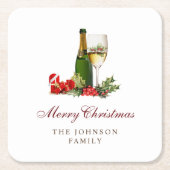 Cocktails Festliches Party Rechteckiger Pappuntersetzer (Vorderseite)