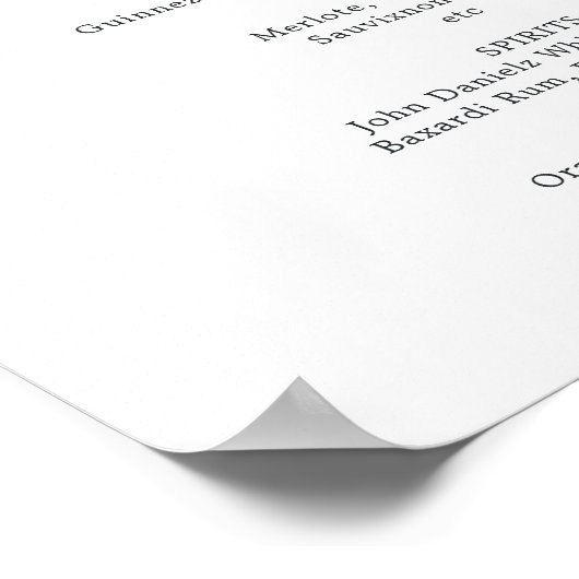 Cocktails für Wasserfarben, geometrische Kristalle Poster (Ecke)