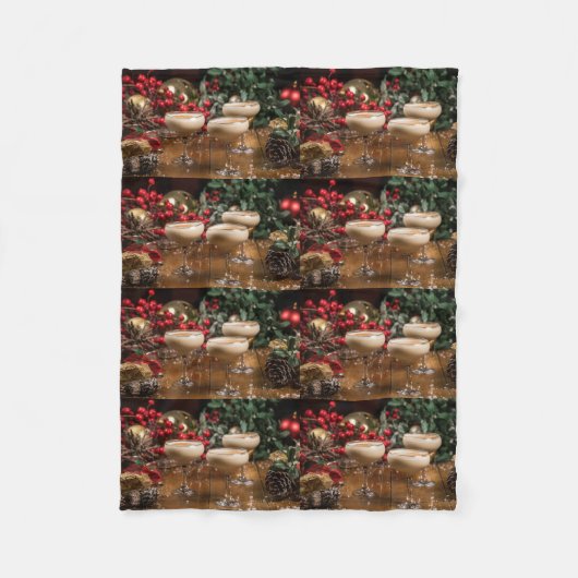 *COCKTAILS GALORE* CHRISTMAS BLANKET FLEECEDECKE (Vorderseite)