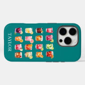 Cocktails Galore Monogrammiert Case-Mate iPhone Hülle (Rückseite (Horizontal))