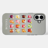 Cocktails Galore Monogrammiert Case-Mate iPhone Hülle (Rückseite (Horizontal))