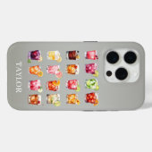 Cocktails Galore Monogrammiert  Case-Mate iPhone Hülle (Rückseite (Horizontal))