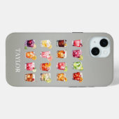 Cocktails Galore Monogrammiert Case-Mate iPhone Hülle (Rückseite (Horizontal))