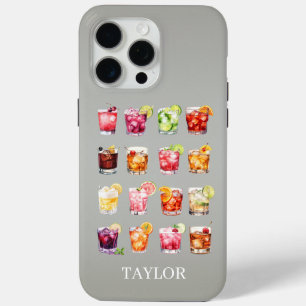 Cocktails Galore Monogrammiert Case-Mate iPhone Hülle