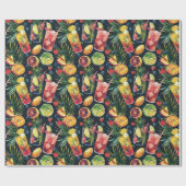 Cocktails Geschenkpapier (Flach)