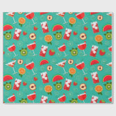 Cocktails Geschenkpapier (Flach)