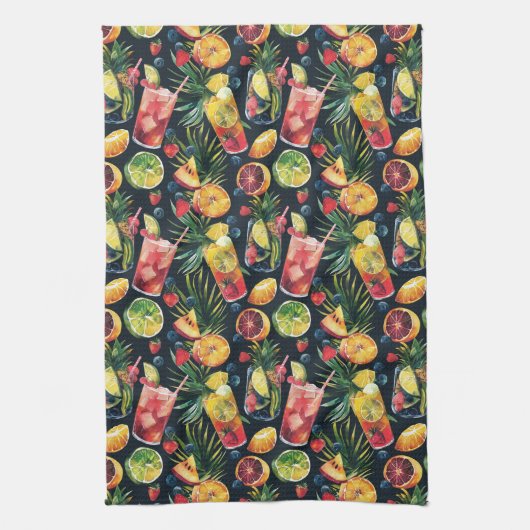 Cocktails Geschirrtuch (Vertikal)