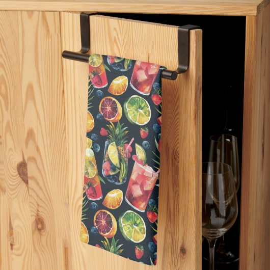 Cocktails Geschirrtuch (Drittel gefaltet)