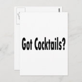 Cocktails got? postkarte (Vorne/Hinten)