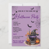 Cocktails Halloween-Party Einladung (Vorderseite)