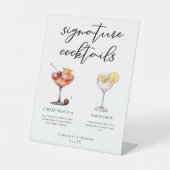 Cocktails Hochzeitsmenü für erfrischende Fruchtsig Sockelschild (Vorderseite)