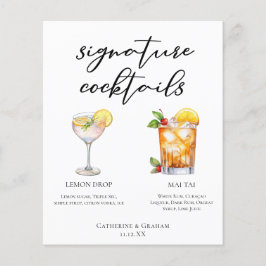 Cocktails Hochzeitsmenü mit süßen und kargen Unter