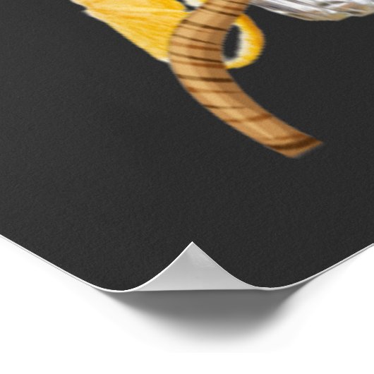 Cocktails im Retro Beach Poster (Ecke)