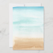 Cocktails im Sommer Brautparty an Strandketten Einladung (Rückseite)