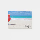 Cocktails im Zuhause-Office des Beach DIY Post-it Klebezettel (Vorderseite)