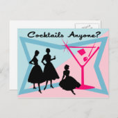 Cocktails irgendjemand? Postkarte (Vorne/Hinten)