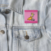 Cocktails & Kätzchen Rosa Cartoon-Button Button (Beispiel)