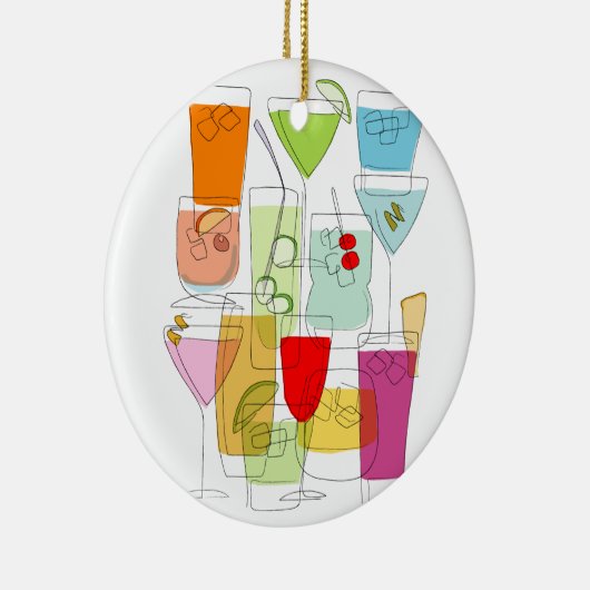 Cocktails Keramikornament (Rechts)