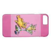 Cocktails & Kitten Pink Cartoon iPhone5 Fall Case-Mate iPhone Hülle (Rückseite (Horizontal))