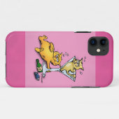 Cocktails & Kitten Pink Cartoon iPhone5 Fall Case-Mate iPhone Hülle (Rückseite (Horizontal))