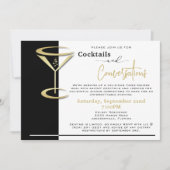 Cocktails & Konversationen Abendessen Party einlad Einladung (Vorderseite)