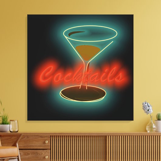 Cocktails Leinwanddruck (Insitu (Wohnzimmer))