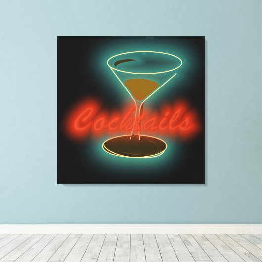 Cocktails Leinwanddruck (Insitu (Holzboden))