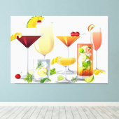 Cocktails Leinwanddruck (Insitu (Holzboden))