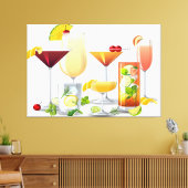Cocktails Leinwanddruck (Insitu (Wohnzimmer))
