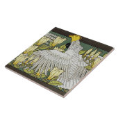 Cocktails, Magnolien und Weiße Mäuse Jugendstil Fliese (Seite)