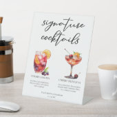 Cocktails-Menü für Fruchtauftritte Sockelschild (In SItu)