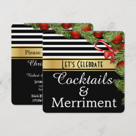 "Cocktails & Merriment" Einladung zur Feier