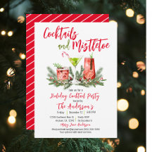 Cocktails & Mistletoe Festliche Getränke Feierlich
